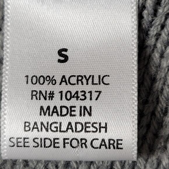 Allison Brittney Gray Slate Sweater Preppy Split Cowl Long Sleeves NEW Women S - Picture 4 of 10